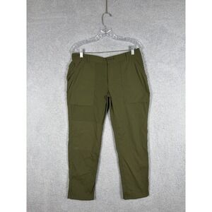 REI Co-Op Women's Savanna Trails Cargo Hiking Pants Stretch Waist Army Green 12P